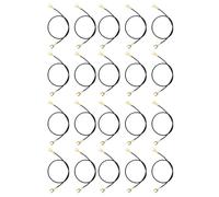 Lot de 20 câbles à pince en forme de fourchette pour tester le courant des circuits d'expérimentation pour l'enseignement, la démonstration, les outils de test de conductivité