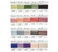Lot de 20 câbles de perles de soie tressés - Multicolores - Pour bijoux et accessoires de perles