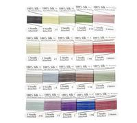 Lot de 20 câbles de perles de soie tressés - Multicolores - Pour bijoux et accessoires de perles