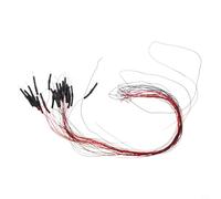 Lot de 20 câbles pré-câblés pour LED SMD 0402 blanc chaud avec câbles 12 V pour modèles ferroviaires et projets de construction (blanc)