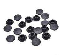 Lot de 20 cache-boulons hexagonaux pour vis et écrous hexagonaux pour fixations M5-M14 Noir (M5)