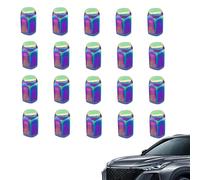 Lot de 20 cache-écrous anti-poussière pour boulons de roue | Couvercle de boulon d'écrou de roue de voiture multi-usages, 20 x capuchons d'écrous de roue en métal, accessoires de voiture inoxydabl