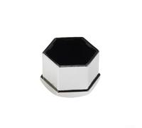 Lot de 20 cache-écrous chromés avec outil de démontage de boulons pour boulons de roue de 17 mm Accessoire de voiture