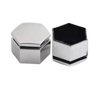 Lot de 20 cache-écrous de roue chromés de 22 mm avec outil de retrait, protecteurs de vis hexagonales en plastique ABS pour voiture, camion, SUV, camionnette, facile à installer