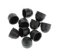 Lot de 20 cache-écrous et boulons de qualité supérieure - M8 - 14 x 15 mm - En plastique noir