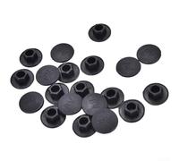 Lot de 20 cache-vis à tête hexagonale en plastique noir pour vis M5 - Pour fixations à tête hexagonale contre la poussière et la saleté pour une installation facile - Finition soignée pour machines