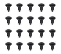 Lot de 20 caches de trou de vis M5 en caoutchouc noir pour cadre de vélo pour cage de bouteille d'eau, trous de montage, bouchons anti-poussière pour vélo 1 x 1 cm