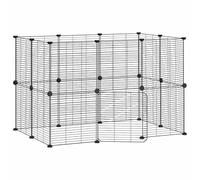 Lot de 20 cages pour animaux de compagnie en acier revêtu par pulvérisation 35 x 35 cm avec porte - habitat robuste et sûr pour les petits animaux tels que les lapins ou les cochons d'Inde - Idéale