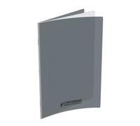 Conquérant Cahier Classique 24x32cm Grands Carreaux Seyès 48 Pages Agrafées Couverture Polypro Gris