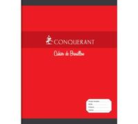 Conquérant 92050 Cahier Sept Brouillon Piqûre Couverture Offset Tables Calcul 170 x 220mm Papier Vert