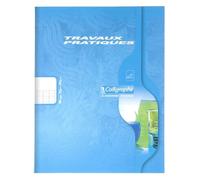 Calligraphe 2590C Un Cahier de Travaux Pratiques (une Marque de Clairefontaine) - 17x22 cm - 48 Pages Grands Carreaux 70 g et Unies Blanches 90 g - Couvertures Carte Couleur Aléatoire