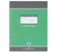 Lot de 20 Cahiers d’essais, Format 17 x 22 cm, 96 pages, grands carreaux papier 60g NF 34 G