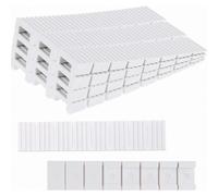 Lot de 20 cales de meubles en plastique, cales en plastique avec points de rupture intégrés, butées de porte en plastique, cales de mise à n