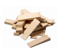 Lot de 20 cales en bois 80 x 25 x 10-3 mm