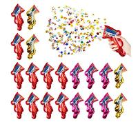 Lot de 20 canons à confettis, bombes à confettis, pour mariage, anniversaire, Saint-Valentin, carnaval.