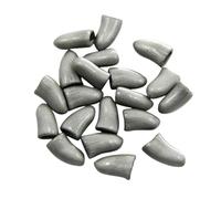 Lot de 20 capsules à ongles en silicone souple pour chien et chat 10 ml Fournitures pour animaux de compagnie pour le dépouillement du chien (gris, M)