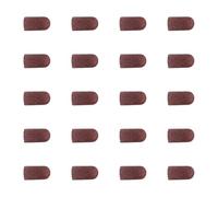 Lot de 20 capuchons abrasifs respirants - Grain 80-180 - Pour manucure, pédicure et soin des pieds - Embouts ergonomiques pour ongles humides et secs