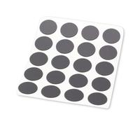 Lot de 20 capuchons autocollants pour vis, trous de perçage et petites marques - Cache-vis universel (noir, diamètre 13 mm)