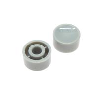 Lot de 20 capuchons bouton tactiles A17, trou intérieur 3,2/3,4 mm, multicolores, concaves, 5, x 10, for interrupteur tactile rond 6(GRAY,Bore diameter 3.4 mm)
