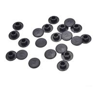 Lot de 20 capuchons de tête hexagonale M5-14 en plastique noir pour une utilisation polyvalente pour projets de machines, protection contre la poussière (M6)