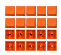 Lot de 20 capuchons vierges en PBT sans gravure - Profil XDA - Hauteur 1U - Teinture par sublimation pour touches Cherry MX