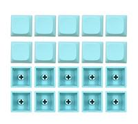 Lot de 20 capuchons vierges en PBT sans gravure - Profil XDA - Hauteur 1U - Teinture par sublimation pour touches Cherry MX