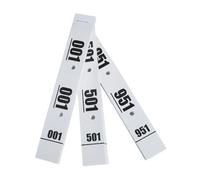 Lot de 20 Carnet 50 Tickets Vestiaires cartonnés - blanc