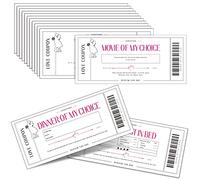 Lot de 20 cartes de coupon pour coupons amoureux avec inscription « I Owe You » - Pour couple, mari, épouse, petit ami, petite amie, romantique, Saint-Valentin, anniversaire de mariage, 20 motifs