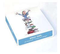 Lot de 20 cartes de notes - Quentin Blake - Motifs illustrés de Roald Dahl - Cartes générales pour anniversaire et autres occasions - 5 de chacun des 4 motifs fabriqués au Royaume-Uni - Respectueux de