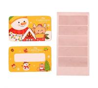 Lot de 20 cartes de récompense de Noël à gratter, cartes de jeu à gratter et autocollants, tickets de motivation pour activités de groupe, fournitures de fête de Noël