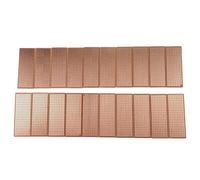 Lot de 20 cartes d'expérimentation PCB 25 mm x 66 mm 1,2 mm d'épaisseur avec disposition des trous 9 x 25, espacement de 2,54 mm de diamètre 1,0 mm pour soudage et test de circuits électroniques