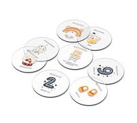 Lot de 20 cartes en plexiglas pour les étapes du bébé en allemand - Avec boîte cadeau personnalisée - Idéal comme cadeau de naissance pour les futures mamans (sans boîte-cadeau).
