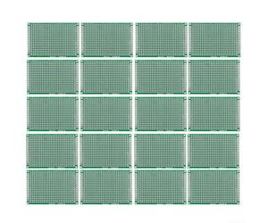 Lot de 20 cartes PCB vertes pour l'électronique, design pratique pour diverses applications et projets de soudure