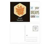 Lot de 20 cartes postales avec inscription « Thank Intestine Dream Come True »