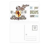 Lot de 20 cartes postales médiévales des chevaliers d'Europe avec emblème Dream Come True
