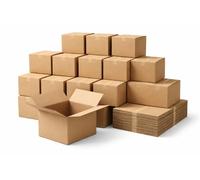 Lot de 20 cartons de déménagement 40×30×30 cm - Cartons robustes et empilables - Idéal pour livres, vaisselle et objets fragiles - Parfait pour déménagement et stockage