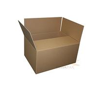 Lot de 20 cartons pliables - 1 cannelure - Dimensions : 400 x 300 x 200 mm