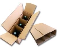 Lot de 20 cartons spéciaux pour expédier 3 bouteilles