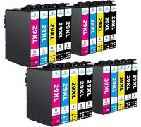 Lot De 20 Cartouches D'Encre De Rechange 29Xl Compatibles Avec Epson Workforce Pro Xp432 Xp245 Xp455 Xp235 Xp345 Xp255 Xp452 Xp352 Xp455 Xp435[ENC941500]