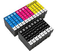 Lot De 20 Cartouches D'Encre De Rechange Compatibles Epson 16 Xl Pour Workforce Wf-2760Dwf 2750Dwf 2660Dwf 2650Dwf 2630Wf 2540Wf 2530Wf 2520Nf 2510Wf 2010W