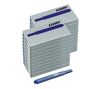 LAMY Lot de 20 cartouches d'encre T10 avec grand stock d'encre - Convient pour tous les modèles de stylo plume Lamy - Contenu : 1,25 ml par cartouche - 5 pièces par paquet