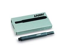 Lot de 20 cartouches d'encre LAMY T10 à grande capacité - compatibles avec tous les modèles de stylos plume Lamy - Contenance : 1,25 ml par cartouche - 5 pièces par paquet - Couleur de l'encre : noir