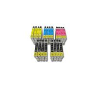 Lot de 20 cartouches d'encre vhbw pour Epson Stylus C64, C66, C84, C86, CX3600, CX3650. Remplace: T0441, T0442, T0443, T0444. G