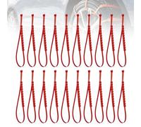 Lot de 20 chaînes antidérapantes pour pneus - Sangles réglables pour neige et boue - Attaches à glissière réutilisables pour pneus d'hiver pour voitures, SUV, camions, monospaces, camionnettes