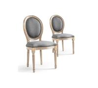 Menzzo 24501KSF25008LOT20 Lot de 20 Chaises, Gris Clair