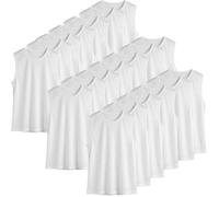 Lot de 20 Chasuble Blanc ajourée simple de taille XXlarge gilet d'entrainement XXL