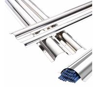 Lot de 20 chemins de câbles Extra-Longs en Acier Inoxydable de 99 cm de Long, Cache-câbles, kit de Gestion Murale, système de Dissimulation de câbles pour la Maison et l'extérieur(NO.3)