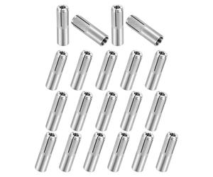 Lot de 20 chevilles d'ancrage M10 x 40 mm en acier inoxydable | Chevilles à expansion avec filetage intérieur - Douille de boulon - Cheville creuse en métal - Pour béton, béton, pierre