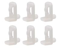 Lot de 20 chevilles de support d'étagère en plastique - 5 mm - Verrouillage - Mini clips d'étagère - Pour meubles de cuisine, livres, étagères