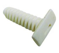 Lot de 20 chevilles pour goulotte ou moulure blanc pour moulure, H.100 x P.1 cm